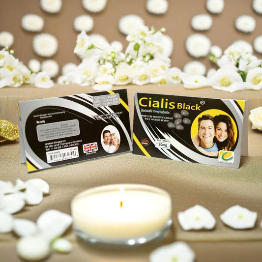ORIGINAL CIALIS 20MG BLACK 6 TABLETS CARD FOR MENS
