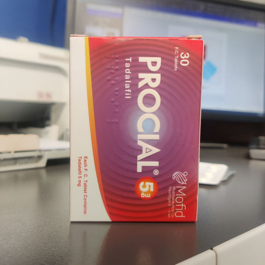 ORIGINAL PROCIAL 5MG TADALAFIL TIMING TABLETS 30 TABLETS PACK MADE IN IRAN