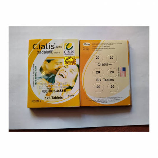 Original Cialis 20mg USA 6 Tablets Card