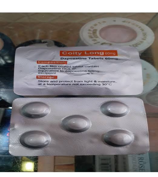 COITY LONG DEPOXETINE 60MG TIMING DELAY TABLETS FOR MENS 5s