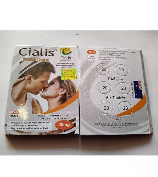 Original Cialis 20mg 6 Tablets Card Made In Australia