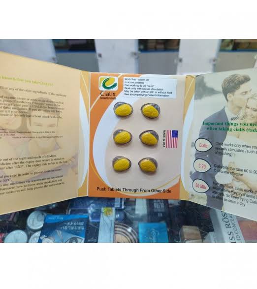Original Cialis 20mg USA 6 Tablets Card