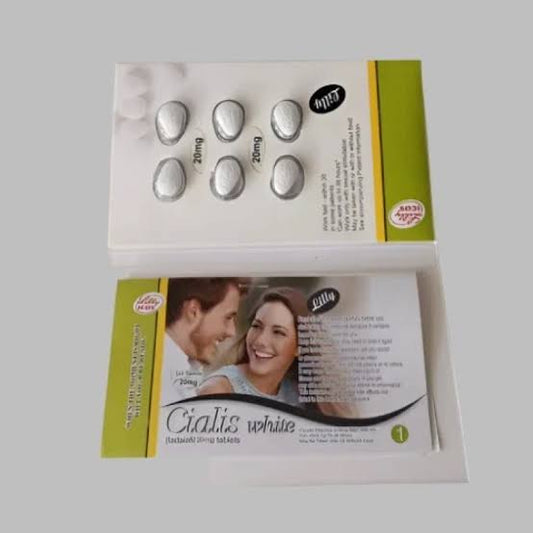 Original Cialis 20mg White 6 Tablets Card Made In UK