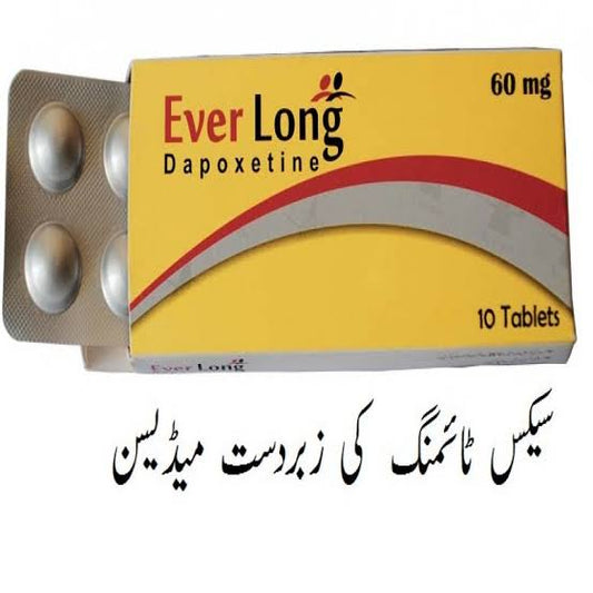 EVER LONG DEPOXETINE 60MG TIMING DELAY TABLETS FOR MENS 10 TABLETS