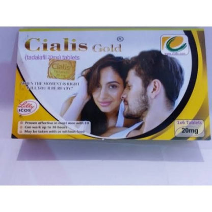 ORIGINAL PACK OF 3 CIALIS 20MG BLACK SILVER GOLD