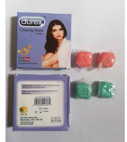 DUREX SEX CHEW GUM FOR MENS & WOMENS 4s